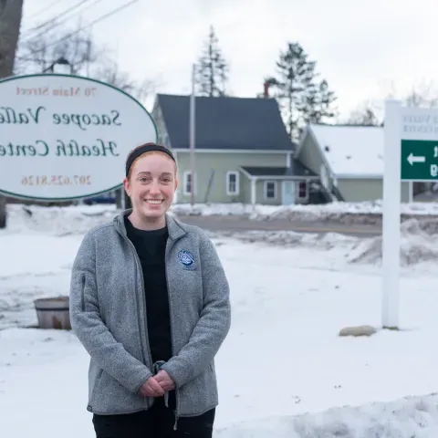 Caitlyn Daly was one of three UNE students to receive an M&T Bank stipend for a rural health clerkship this fall.